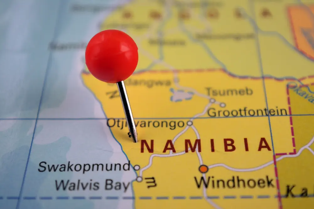 Namibia map picture